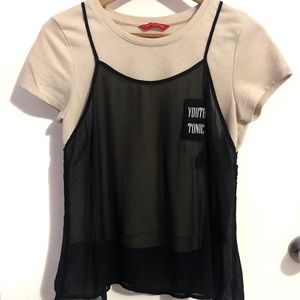 Layered Shirt and Tank